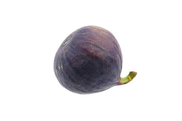 Single fig fruit isolated on white