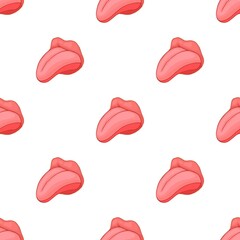 Human tongue pattern seamless background texture repeat wallpaper geometric vector