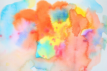 Watercolour Splatter Paint Abstract Blended Background
