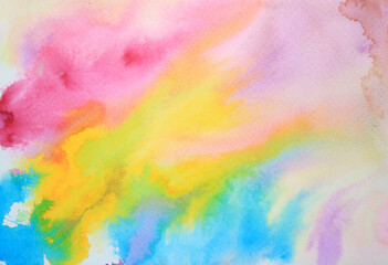 Fototapeta na wymiar Watercolour Splatter Paint Abstract Blended Background