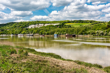  River Medway near Rochester in Kent, England.
