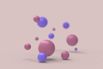 pink balls bouncing