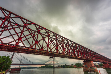 Obraz premium The Old Railway Bridge, Belgrade, Serbia.
