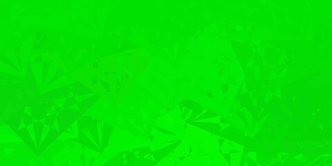 Dark Green vector layout with triangle forms.