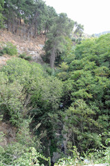 Les gorges Sainte-Irène vues depuis l'aqueduc de Spilia près de Cnossos en Crète
