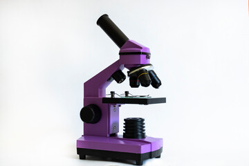 Microscope for children's research and learning new things