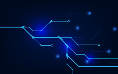 Vector circuit board background technology. illustration