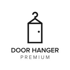 door hanger logo icon vector template