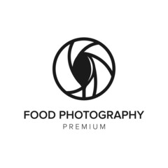 food photography logo icon vector template