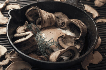 Style of cuisine- chicken egg is prepared for cooking