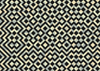 Abstract Geometric Pattern generative computational art illustration