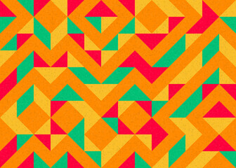 Abstract Geometric Pattern generative computational art illustration