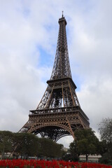 Fototapeta na wymiar Paris Eiffel Tower Park Europe