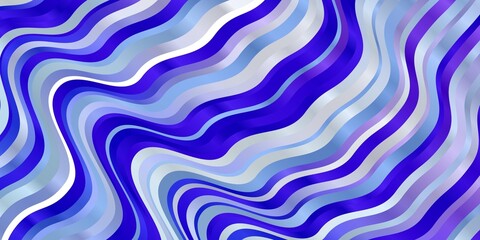 Light Pink, Blue vector template with curved lines.