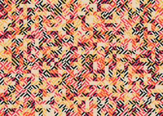 Abstract Geometric Pattern generative computational art illustration