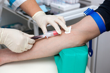 blood sampling procedure for analysis in a medical laboratory