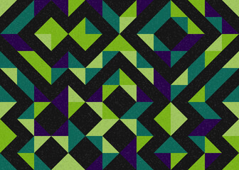 Fototapeta premium Abstract Geometric Pattern generative computational art illustration