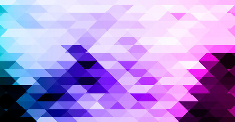 Colorful blue and purple triangular background