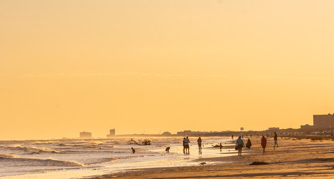 Autumn on Texas Gulf Coast, beach, sun, sand, sea, nature, recreation, vacation, holidays