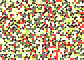 Abstract Geometric Pattern generative computational art illustration