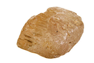 Macro mineral stone Topaz on a white background