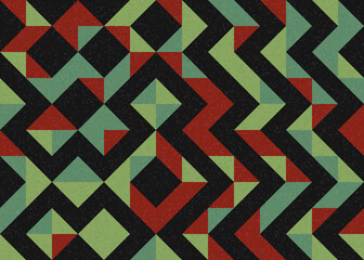 Abstract Geometric Pattern generative computational art illustration
