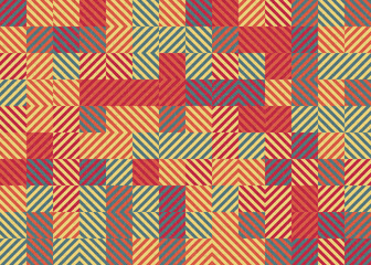 Abstract Geometric Pattern generative computational art illustration