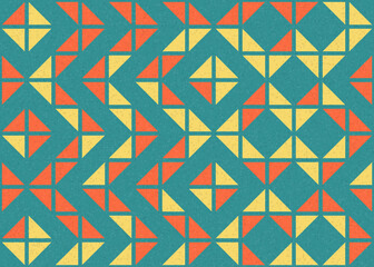 Abstract Geometric Pattern generative computational art illustration