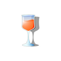 Fresh and tasty cocktail in glass 