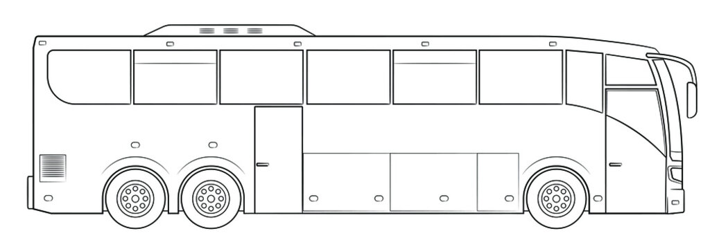 Coach bus vector stock illustration