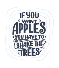 Hand drawn lettering quote in modern calligraphy style about business motivation. Inspiration slogan for print and poster design. Vector