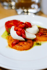 salad with tomatoes and cheese