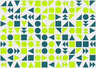 Abstract Geometric Pattern generative computational art illustration