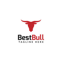 bull logo design vector. logo template