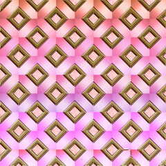quadri pattern sfumatura rosa lilla oro cornice