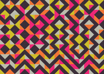 Abstract Geometric Pattern generative computational art illustration