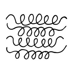 Hand drawn abstract shapes, textures. Vector design elements, background texture, points, strokes, ornament in grunge style. Scribbles handwritten with pen or pencil. Simple vector geometric texture.