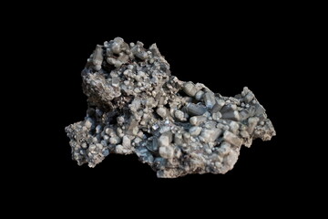 Obraz premium Photo of Natrolite isolated on black background