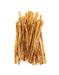 Dried Fish Isolated, Dry Salted Seafood Snack, Stockfish, Beer Snacks