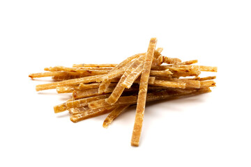 Dried Fish Isolated, Dry Salted Seafood Snack, Stockfish, Beer Snacks