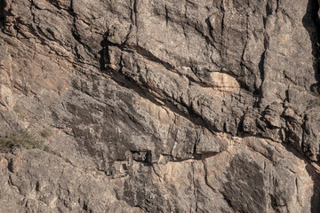 Texture of Rock Wall Making Up Black Canyon