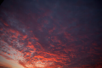 Fototapeta premium beautiful colorful pink, blue and orange sky at sunset