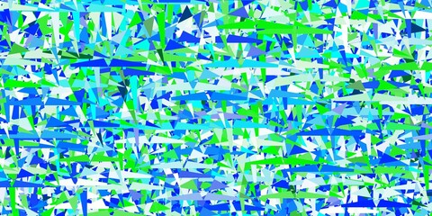 Light Blue, Green vector backdrop with lines, triangles.