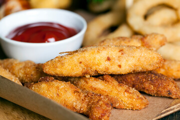 American cuisine dishes from chicken breast fillet