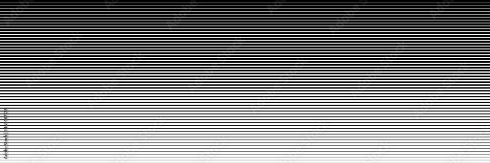 Poster horizontal blended black lines isolated on white for pattern and background