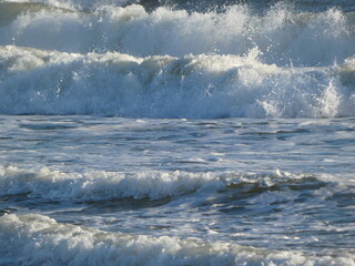 waves on the beach