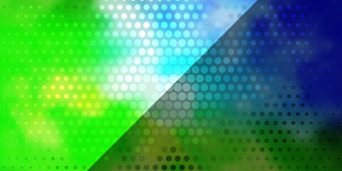 Light Blue, Green vector backdrop with circles.
