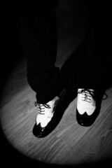 Man dancing jazz shoes