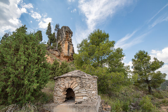 Horreo or stone hut in the countryside