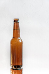 Bottle of beer without label or advertisement